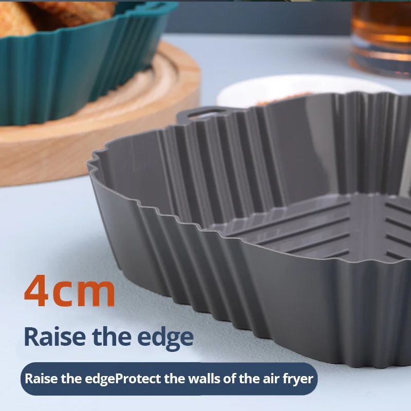 1 шт. черный силиконовый поднос для жарки курицы