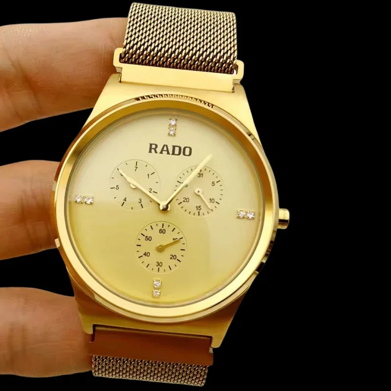

2023 оригинальные часы Rado в классическом стиле для мужчин и женщин, полностью из нержавеющей стали, автоматические часы с датой, Качественные Спортивные часы AAA