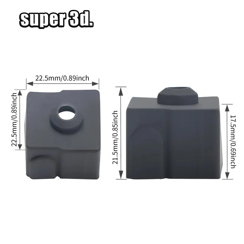 Для Creality Ender3 V3 SE: Набор силиконовых чехлов для плотного прилегания к нагревательному блоку, устойчивых к высоким температурам, запчасти для 3D-принтера. (art.: 3920dd19366fe) - 3920dd19366fe