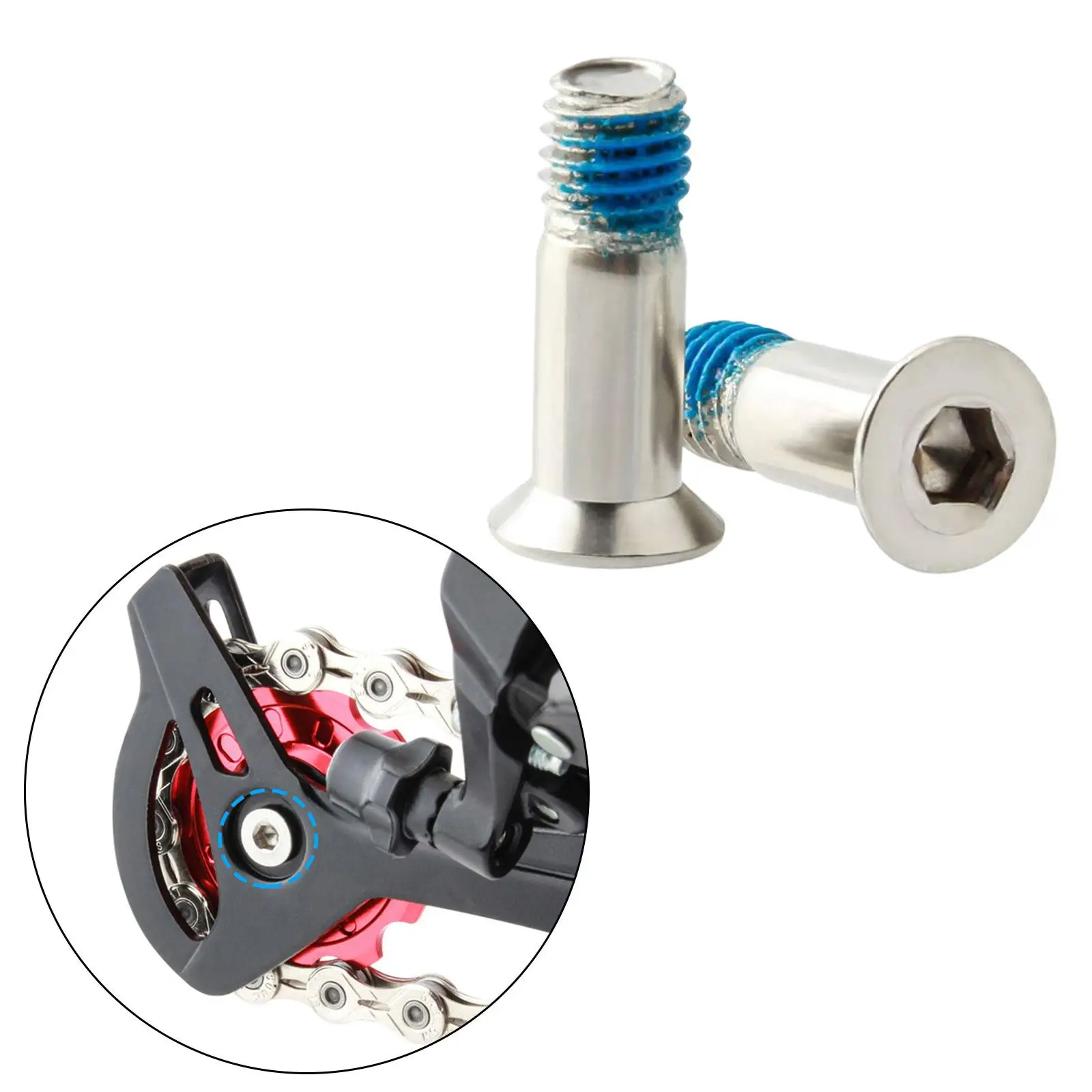 2 шт. болты заднего переключателя передач M5x15.8mm направляющие колесные для дороги