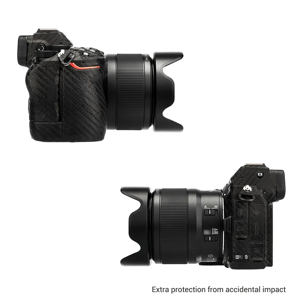 Реверсивная бленда с лепестком цветка для Nikon Nikkor Z Mc 50mm F/2.8 Macro Lens на камере fc Zfc Z50