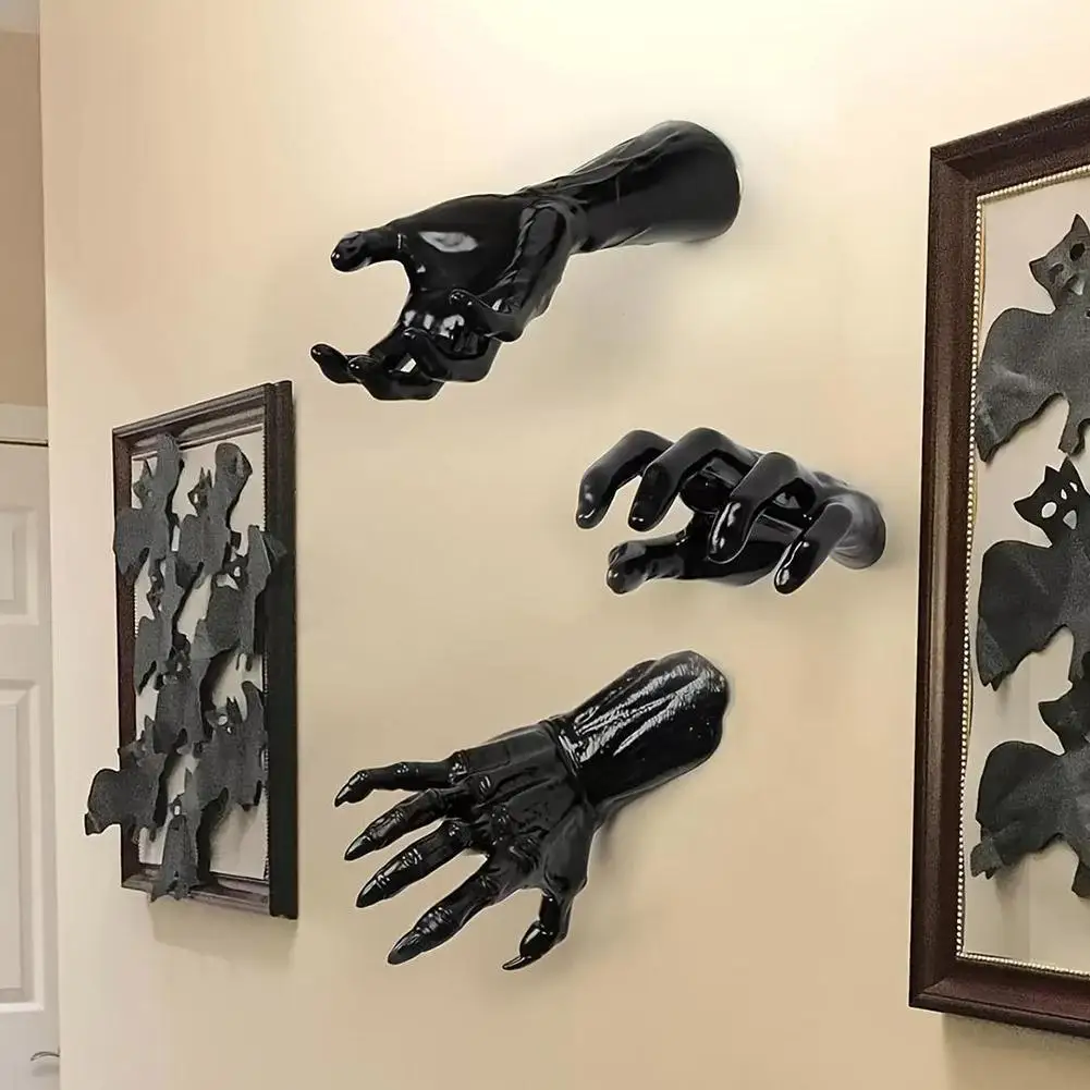 Настенный держатель для свечей на Хэллоуин жуткая захватывающая страшные руки