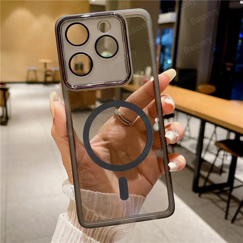 Для ITEL A70 A665L модный защитный цветной чехол из ТПУ с магнитной беспроводной