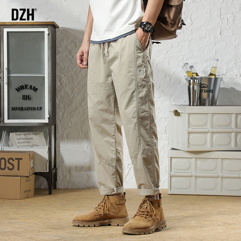 Мужские повседневные брюки мужские свободные весенние больших размеров 2024