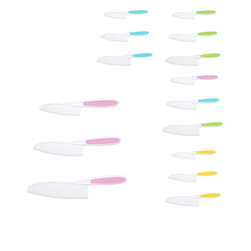 3 шт. детский нож для торта пластиковый фруктов овощной детского сада хлеба