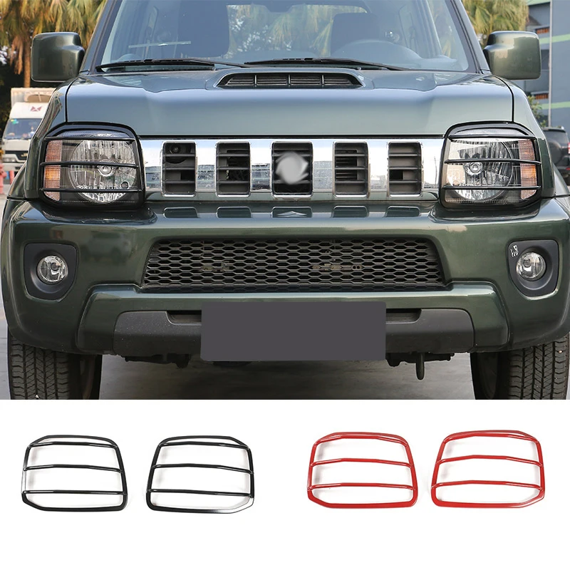 

Metal Car Headlight Cover Head Light Lamp Cover Guard Protector Accessories For Suzuki Jimny 2007 -2015 Car Styling
