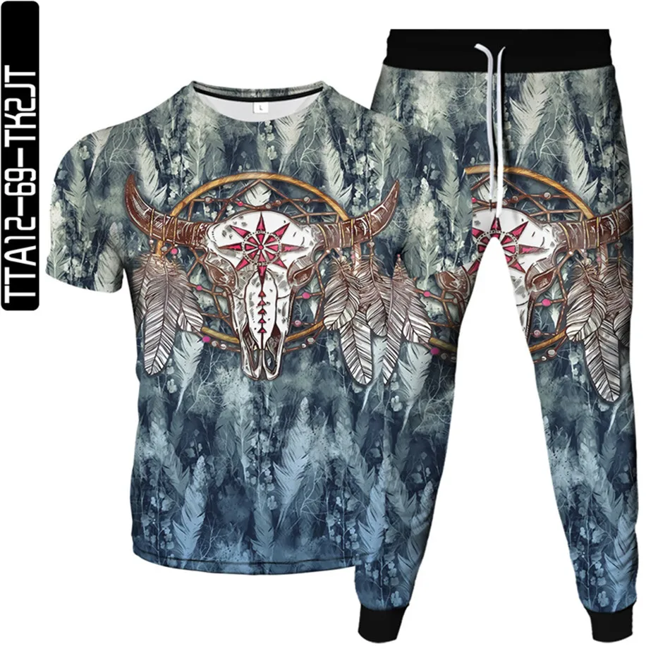 Спортивный костюм в стиле Харадзюку для мужчин и женщин футболка с принтом