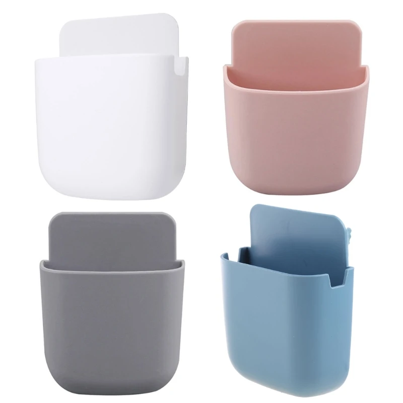 

Держатель для пульта дистанционного управления, настенный ящик для хранения медиа, без отверстий, для прикроватного столика