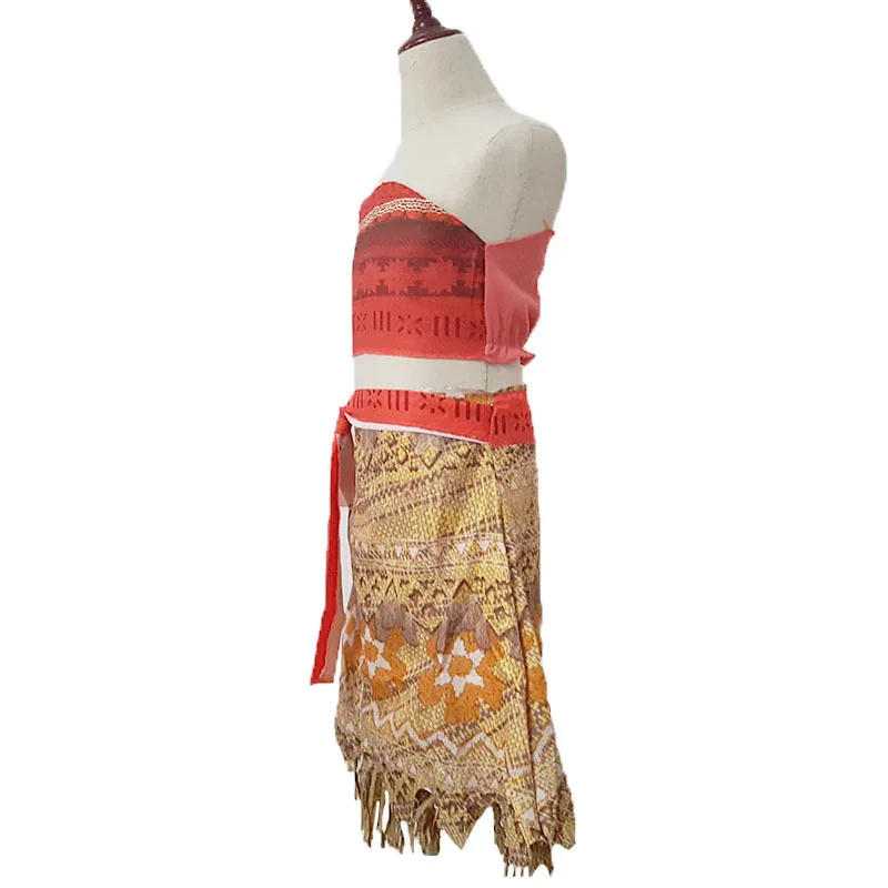 Платья Disney Моана детская одежда для девочек ожерелье Детский костюм принцессы