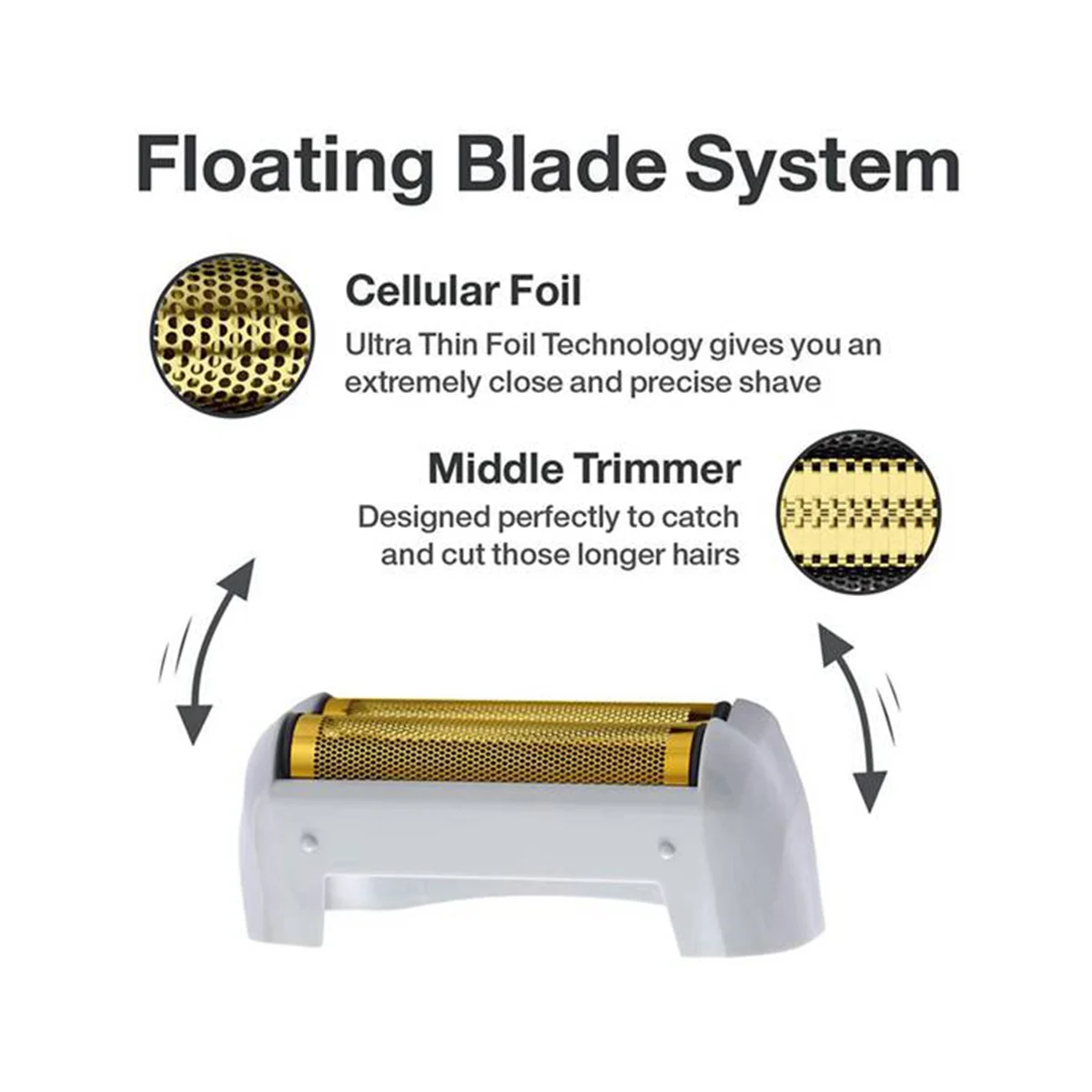 Набор сменных лезвий для бритвы из фольги совместимых с Andis 17160 17170 17205 17260 Gold