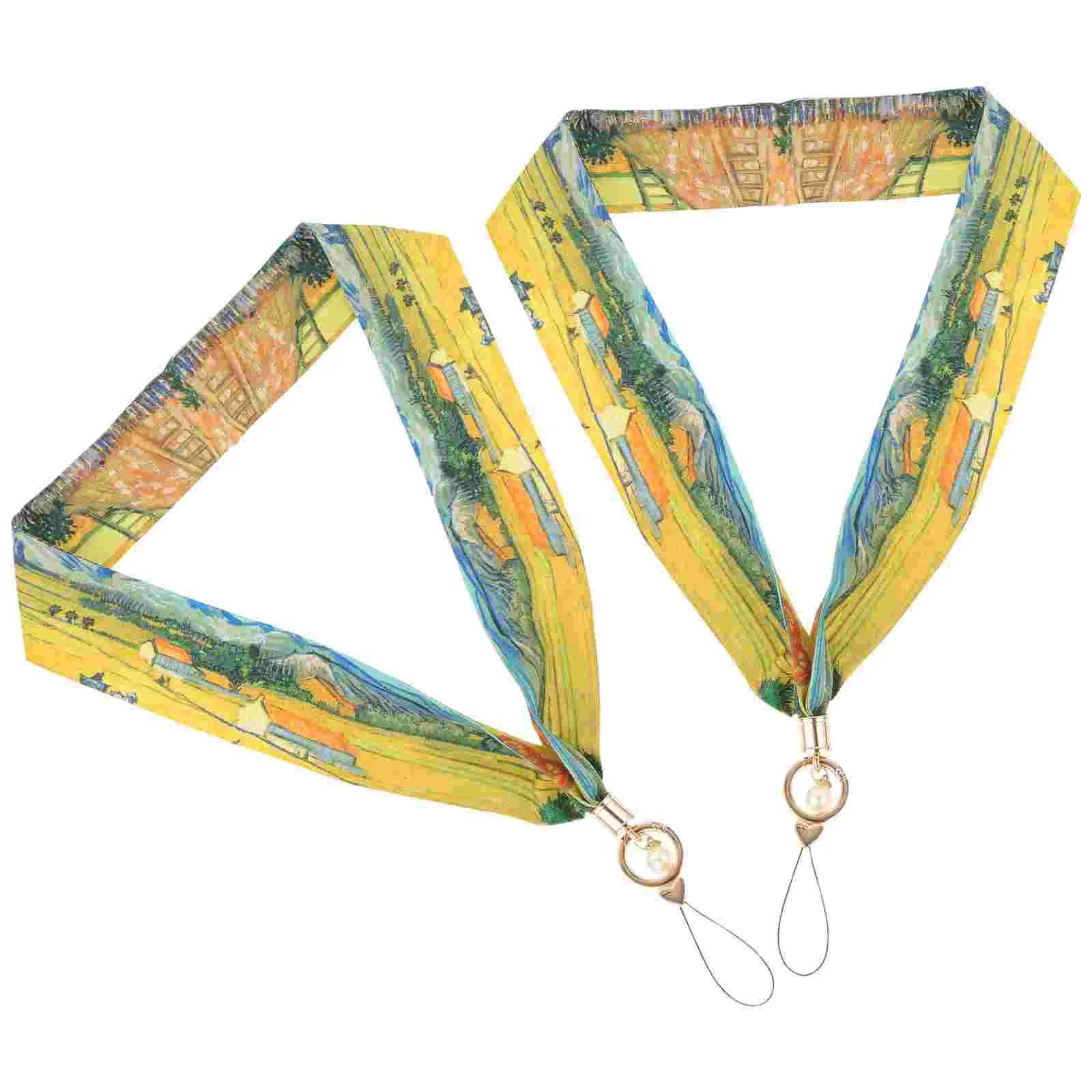 

2Pcs Long Phone Lanyard Phone Neck Strap Cloth Phone Lanyard Wide Phone Strap
