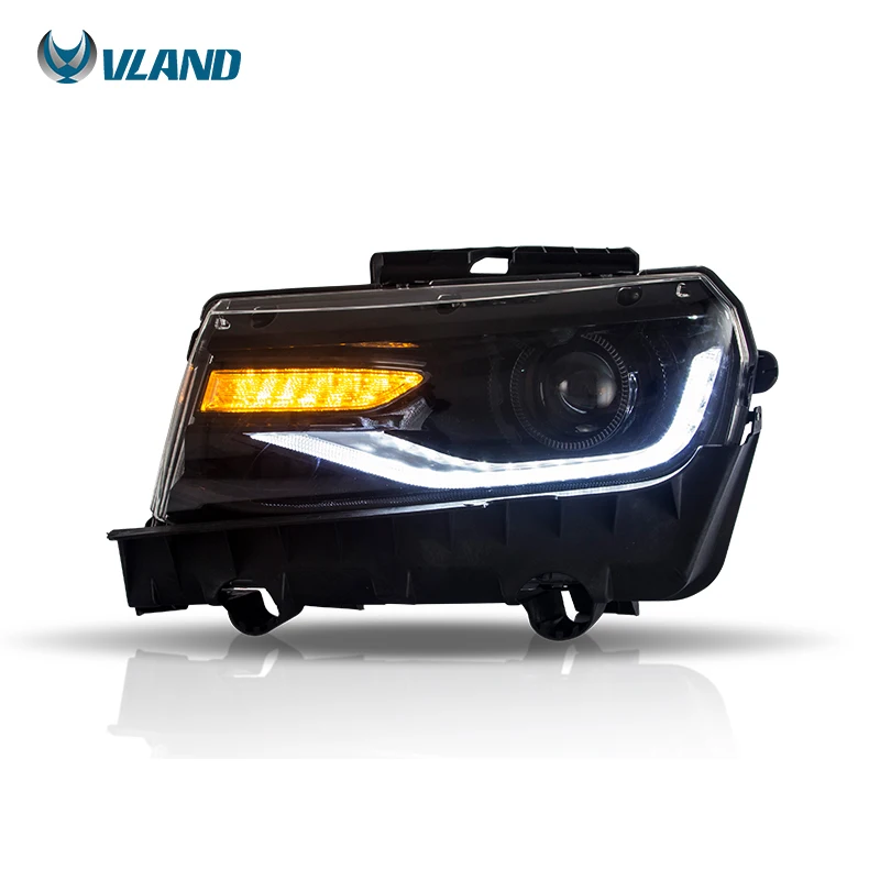 

apply to VLAND Modified LED Headlights Head Light 2014-2015 5th Gen Sequential Car Front Lamp For Chevrolet Camaro