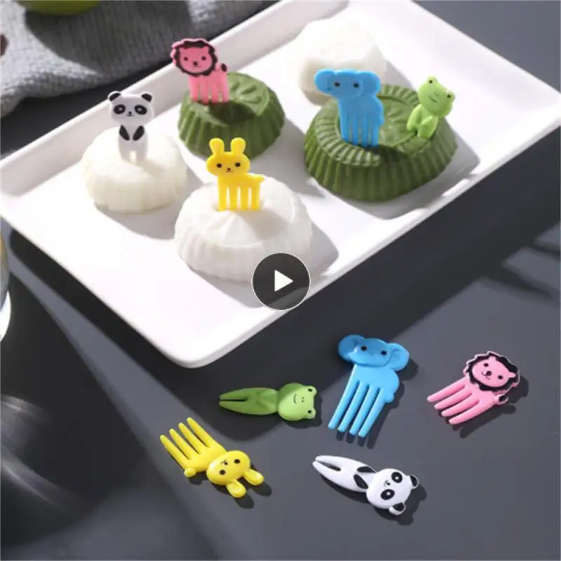 

Portable Fruit Fork Animal Shape Mini Toothpick Fork Dessert Forks Cute Cartoon
