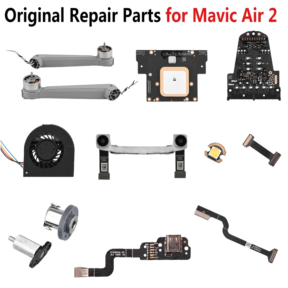 

Brand New Repair Parts for DJI Mavic Air 2 Left Right Rear Front Arm GPS Cable GPS Module Control Board Cable