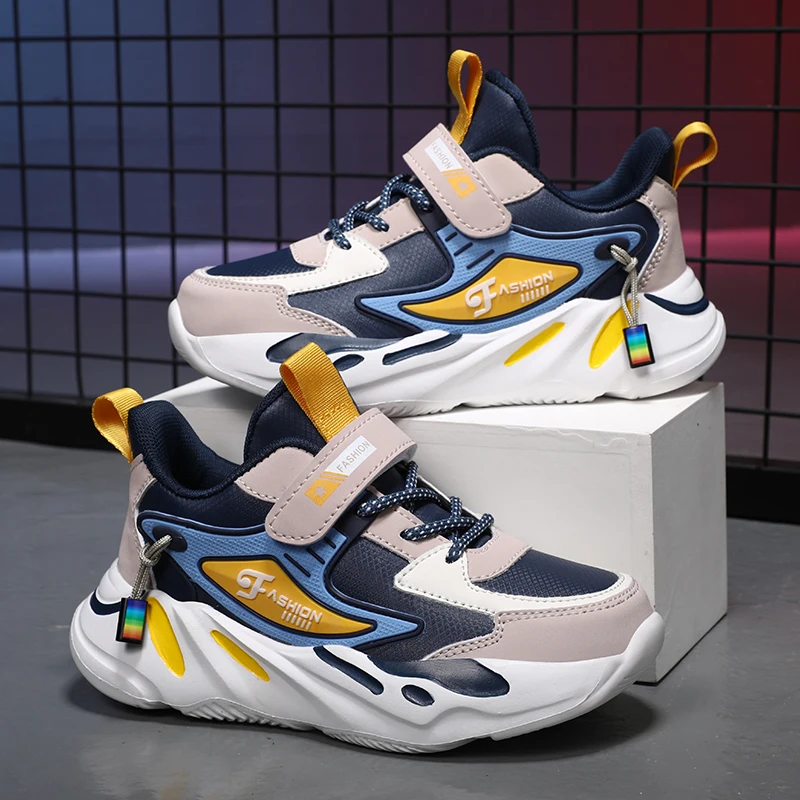 SENAGE Quality Children Sneakers Casual Shoes for Boys Leather Comfortable Running Sports Shoes Fashion Kids Girls Flat Shoes