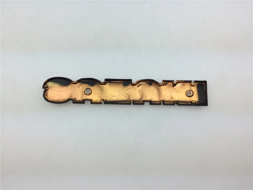 

STARPAD For motorcycle Suzuki GN250 tank aluminum metal plate texture GN125 Sticker Yellow decoration Modified parts,2PCS