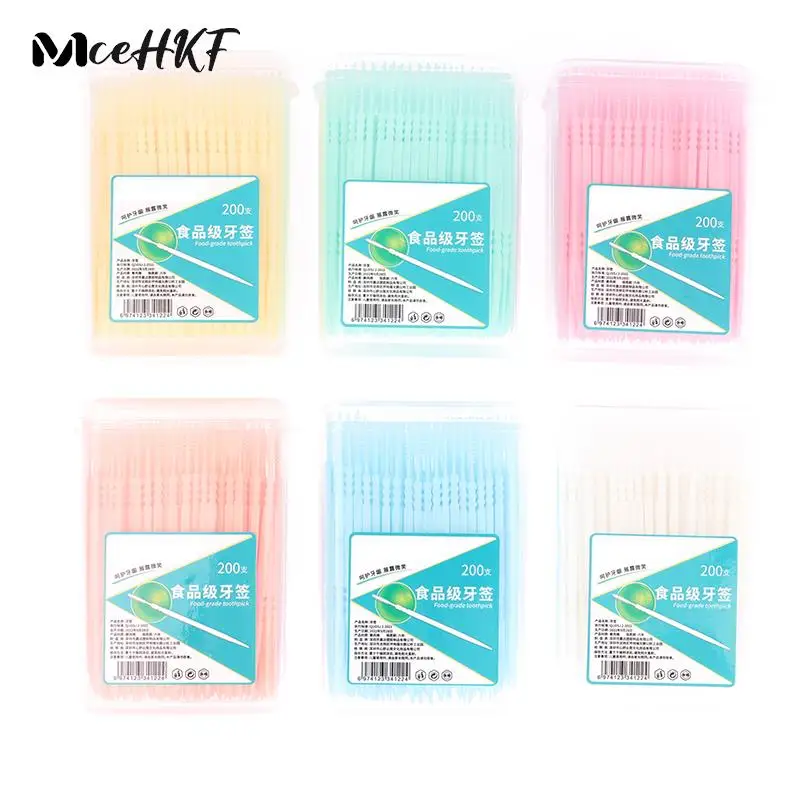 

200 шт./коробка, зубочистки с двойной головкой