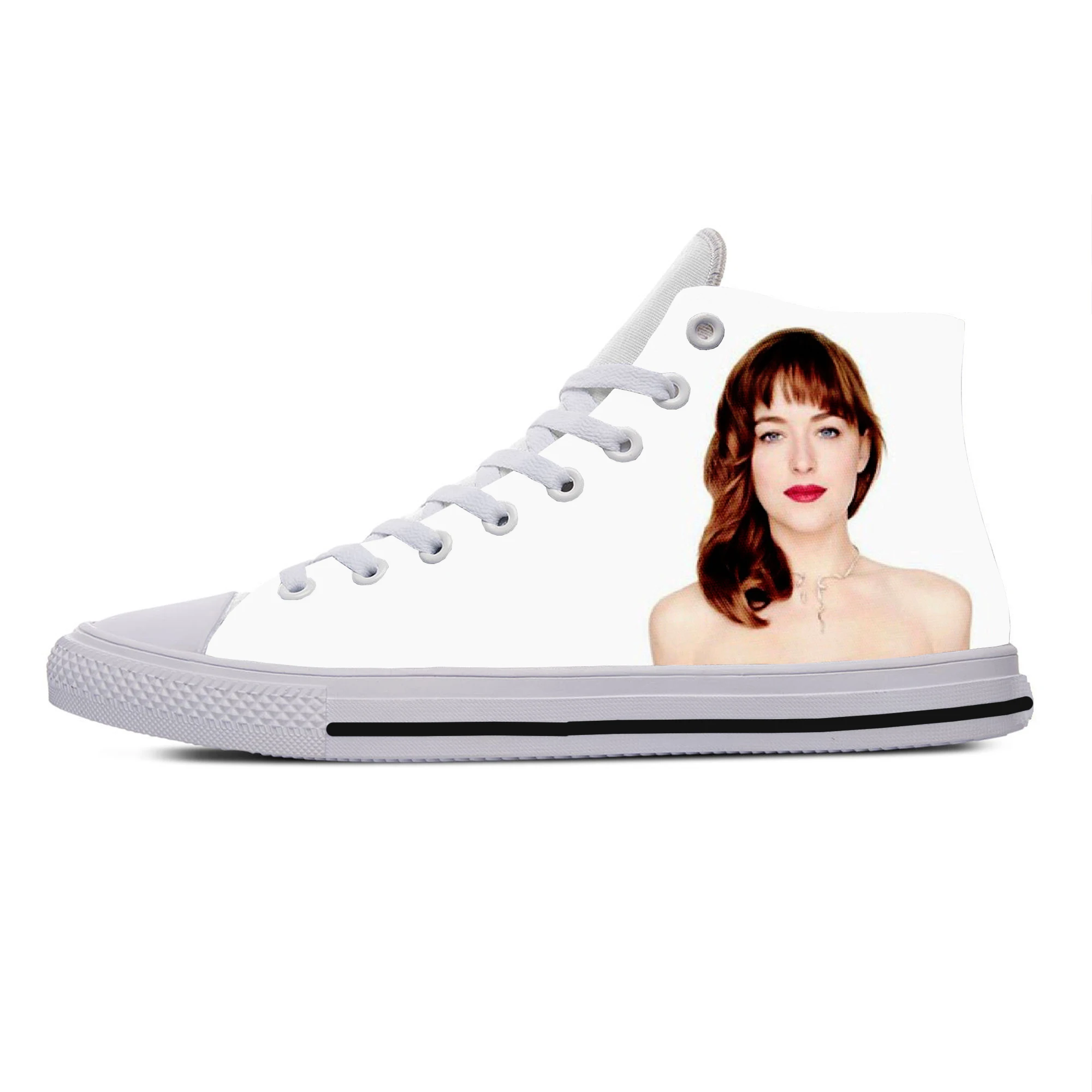 

Hot Cool Fashion New Summer High Quality Sneakers Handiness Casual Shoes Men Women Dakota Johnson High Top Latest Board Shoes