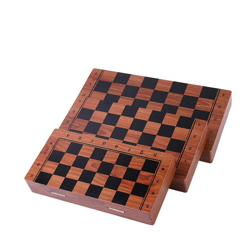 Large Size Magnetic Folding Chess High Quality Wooden Advanced Printing With 2 Extra Queen Pieces For Beginner Children Gift | Спорт и