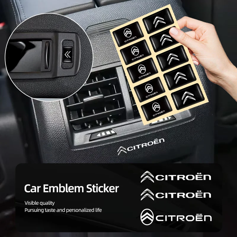 Фото Наклейки-эмблемы для стайлинга автомобиля, аксессуары для Citroen C3, C5 AIRCROSS, C5X, C4 Cactus, e-C4 X, e-C3, Berlingo, C-Elysee, C1 №1