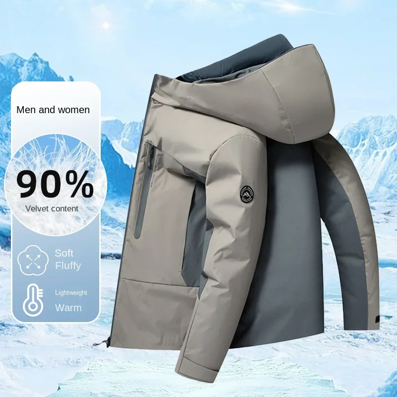 Дизайнерская одежда YEAE мужская и женская зимняя пуховая куртка 2024 ветрозащитная