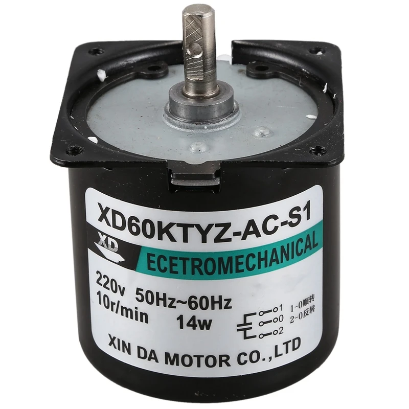 

2X 60Ktyz Ac Motor 220V 10Rpm Permanent Magnetic Electric Synchronous Motor 14W Permanent Magnet Motor