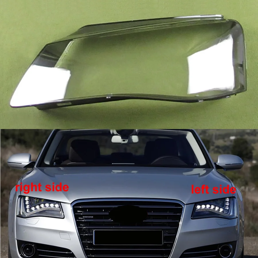

For Audi A8 2011 2012 2013 Front Headlight Cover Transparent Shade Lamp Headlamp Shell Plexiglass Replace Original Lampshade