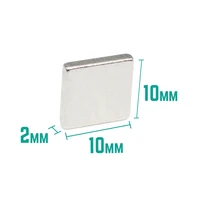 1020501001502003001000pcs 10x10x2 square strong powerful magnets 10102 mm block rare earth neodymium magnet 10x10x2mm