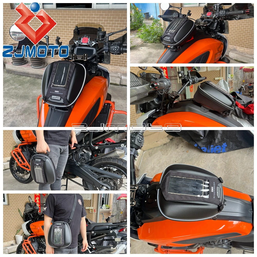 Сумка на топливный бак мотоцикла с быстроразъемным замком для Harley Pan America 1250 CVO