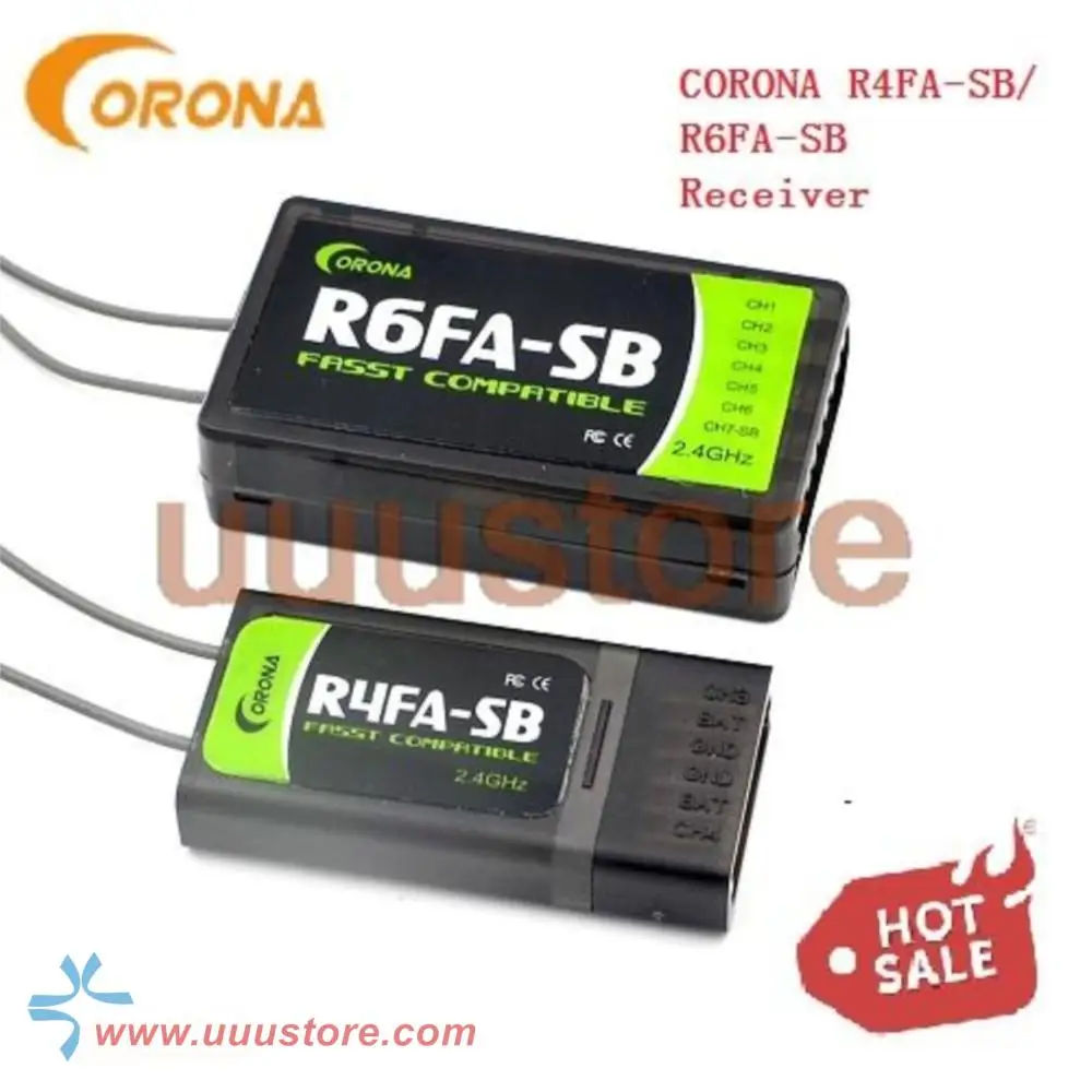 

NEW 2021Original CORONA R4FA-SB/ R6FA-SB 2.4GHZ FUTABA FASST COMPATIBLE S.BUS RECEIVER FOR RC PLANE RC Racing Drone