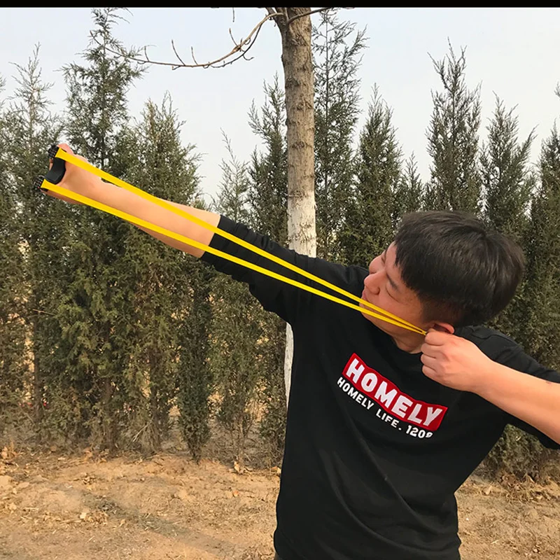 Рогатка пластиковая высокоточная с мраморной текстурой для охоты толстые и