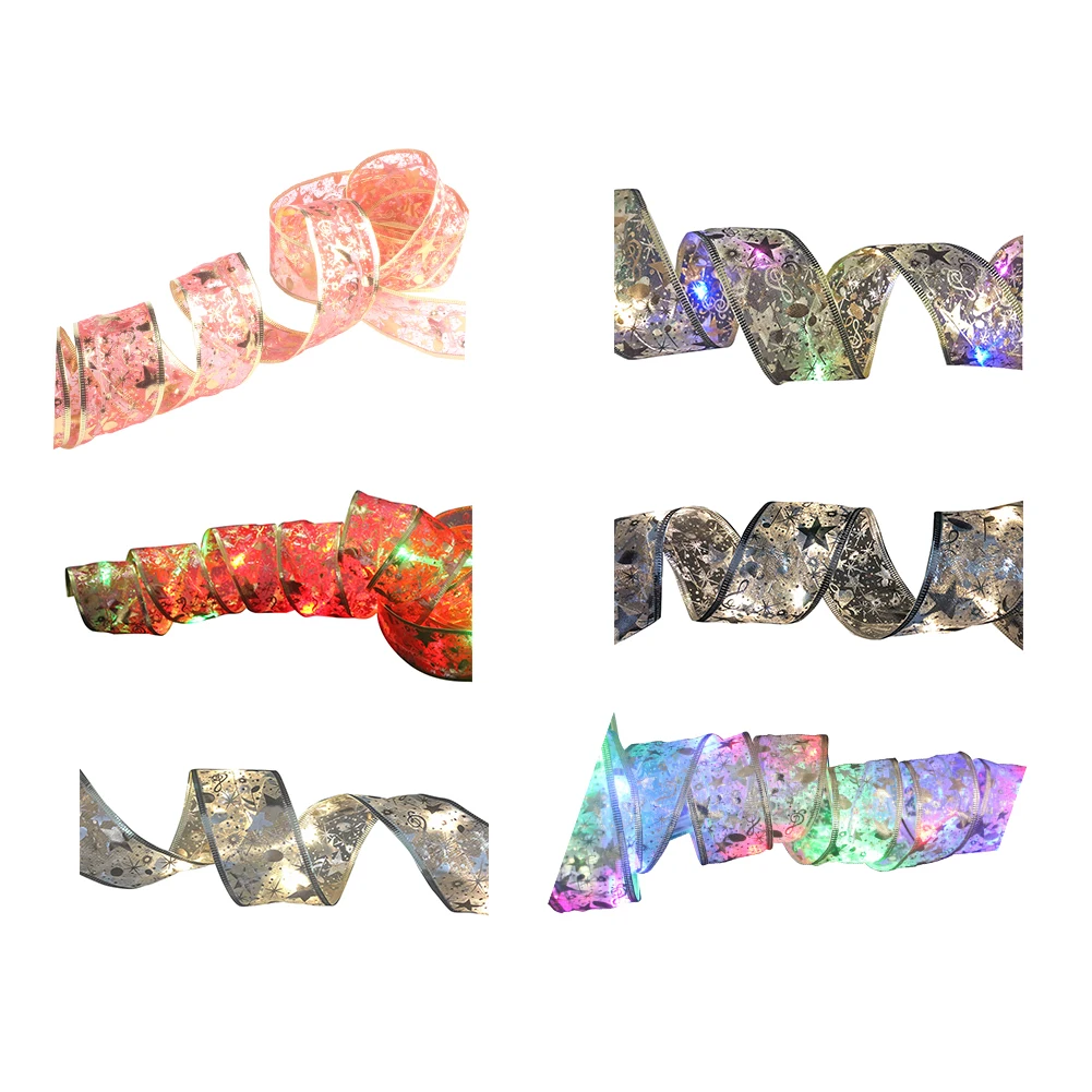 

Сказочная гирлянда, светодиодсветодиодный лента из медной проволоки, лук, лампа, украшение для рождественской елки