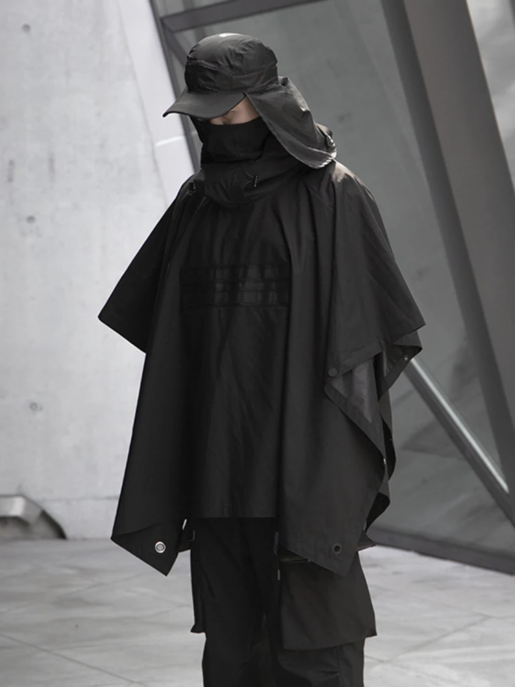Плащ для выступлений PFNW Darkwear в стиле панк платок улицы от дождя и ветровка снега