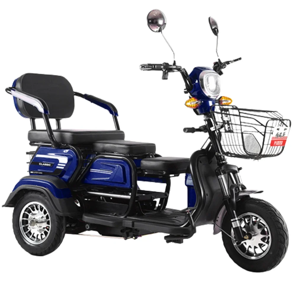 

15 Inches 60V 800W 20A Electric Tricycle Lithium Battery Brushless Motor Enlarge Storage Basket Dual Shock Absorbers