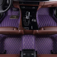 durable custom leather colorful car floor mat for gmc canyon 2011 2015 2022 2023 auto carpet accessories syling interior parts