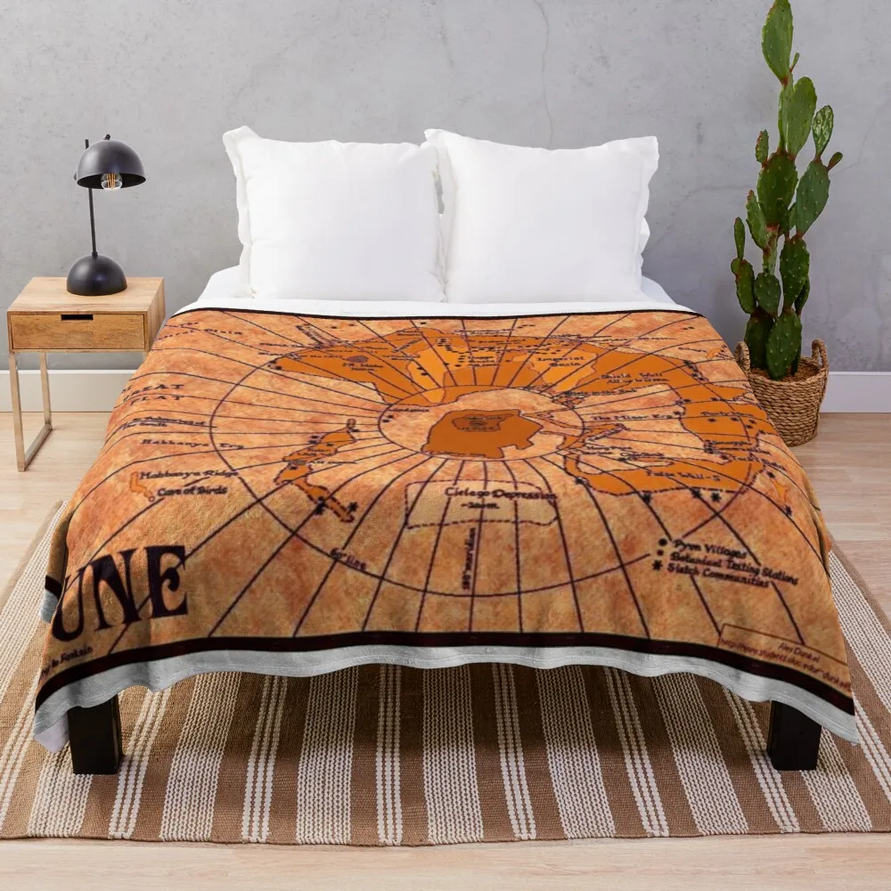 

Плед-одеяло класса люкс с изображением карты дюны