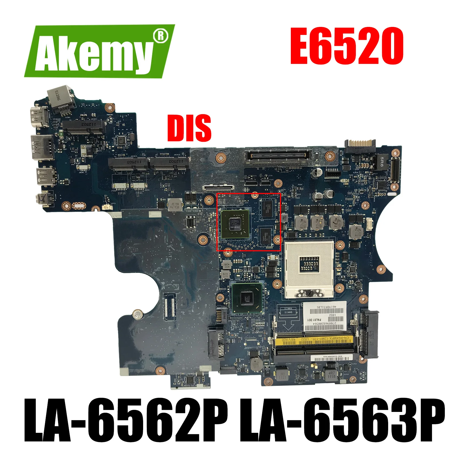 

CN-0FFR5G CN-0GXMFX For DELL Latitude E6520 Laptop Motherboard LA-6562P or LA-6563P DDR3 Notebook Mainboard DIS or UMA