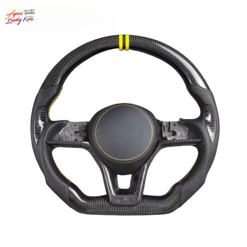 Фото Для Nissan Sylphy, Teana, Qijun, Qida, X-Trail: спортивный руль с плоским дном из карбонового волокна, модернизированный и тюнингованный на заказ №3
