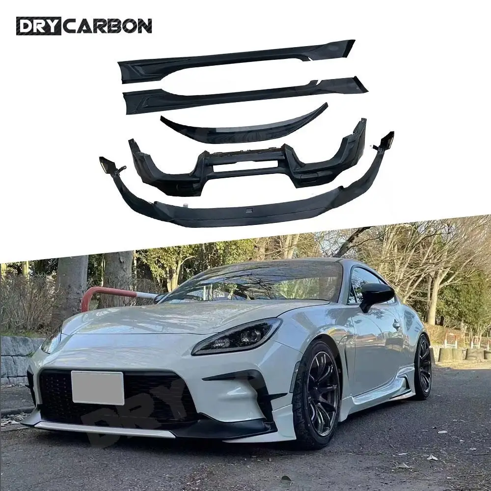 

T Style Car Body Kits Styling Front Bumper Lip Chin Side Skirts Rear Diffuser Rear Boot Spoiler Trunk Wing for Toyota GR86 2021+