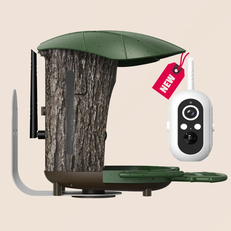 

Wholesale 4G Wireless Bird Feeder With Camera Wifi Waterproof Designed Outdoor Night Vision Smart Bird Feeder Camera