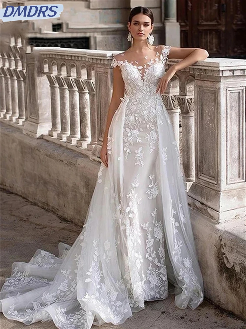 Рисунок 4 - Простое Тюлевое свадебное платье в стиле бохо