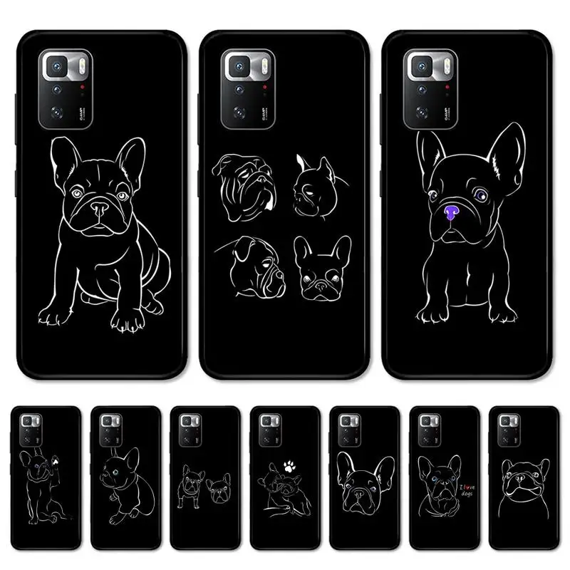 

French Bulldog Phone Case for Redmi 5 6 7 8 9 A 5plus K20 4X S2 GO 6 K30 pro