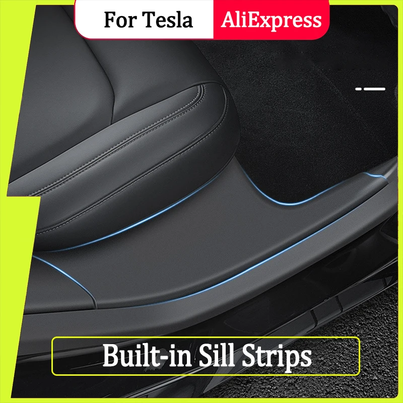 

Y пороговое крепление для двери Tesla Model, педаль приветствия, ТПЭ угловая защита, защита от ударов, аксессуары для модификации автомобиля, прот...