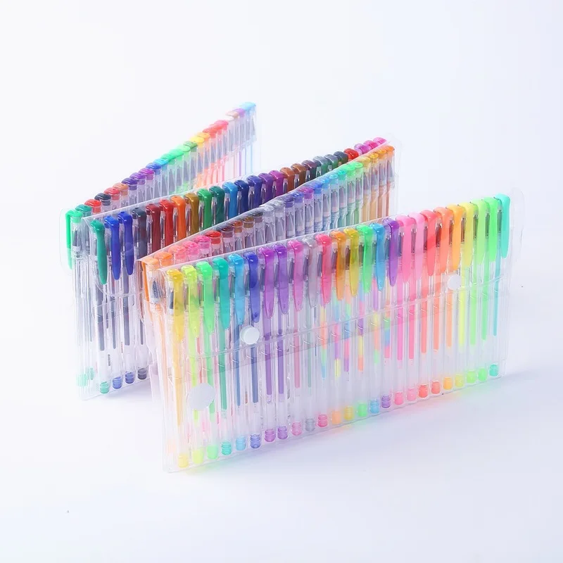 

Spot Wholesale Color Neutral Pen Watercolor Pen 100 Color Set High Flash Pen Metal Pastel High Appearance Level Watercolor
