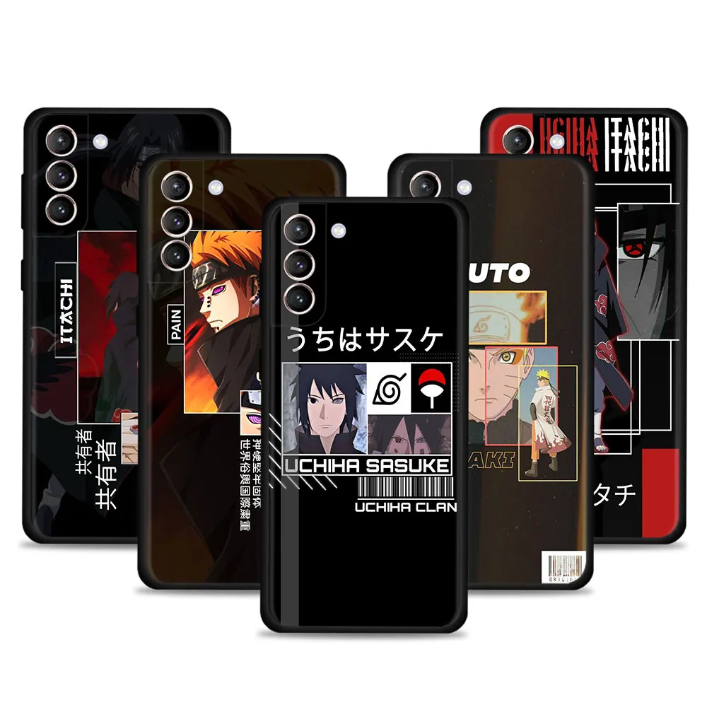 

Phone Case For Samsung Galaxy S22 S21 S20 Ultra FE S10 S9 Plus S8 Note 20 Ultra Silicon Cover Naruto Akatsuki Kakashi Comic