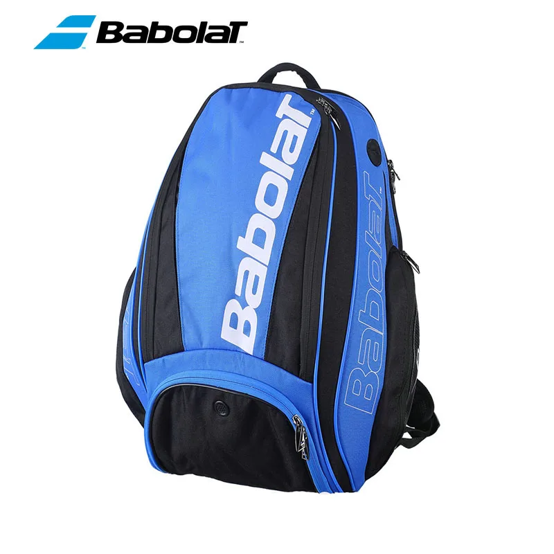Classic Men Women Babolat Tennis Backpack Blue Black Oxford Fabric 1-2 Tennis Rackets Bag Portable Badminton Tennis Shoulder Bag