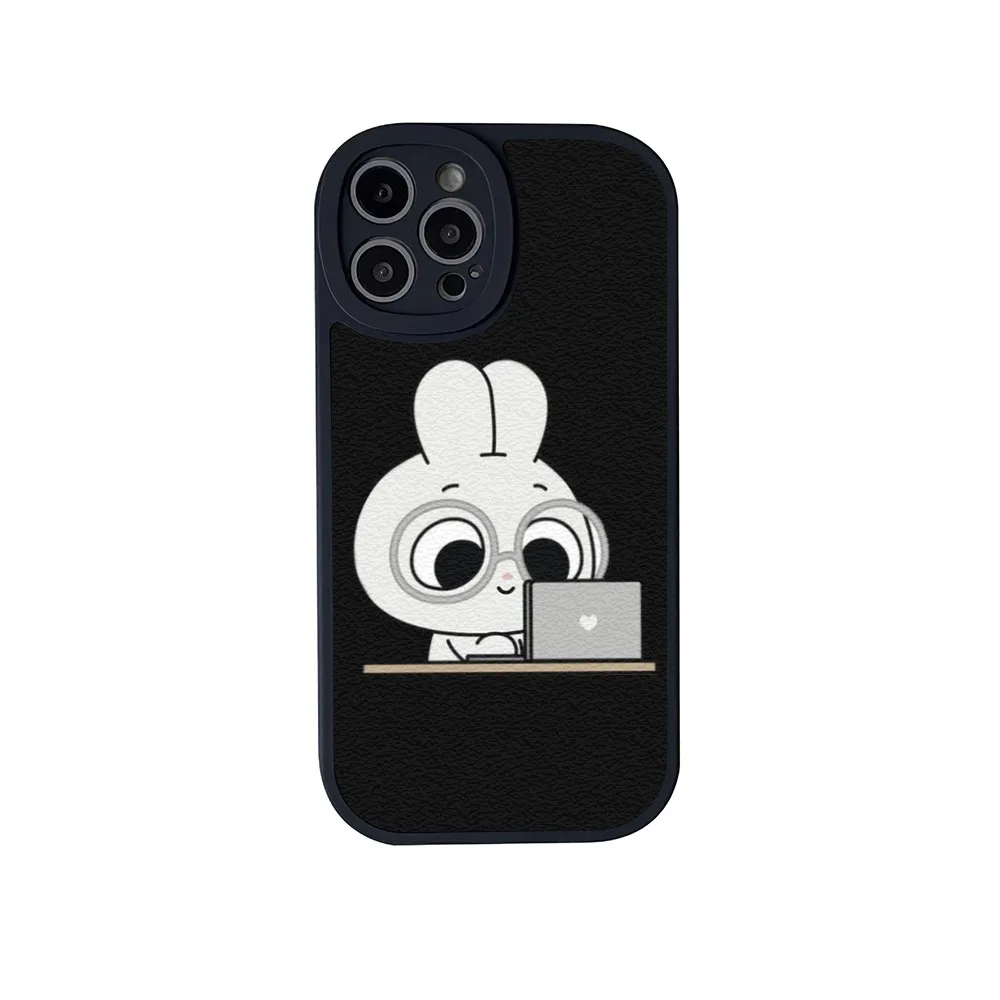 Милый мультяшный чехол для телефона K-Kkamang iPhone 11 12 13 14 15 X XR Pro MAX Plus защитная кожаная