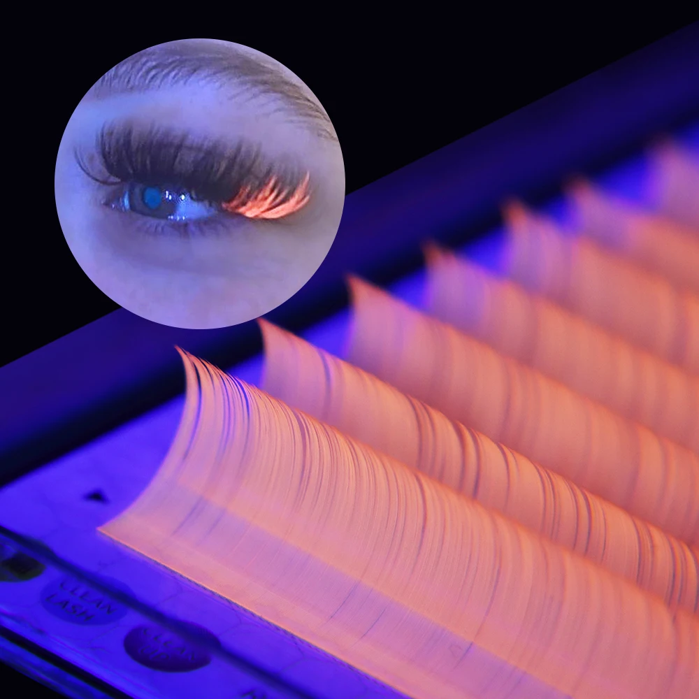 GLAMLASH УФ неоновые ресницы для наращивания флуоресцентные яркие цветные