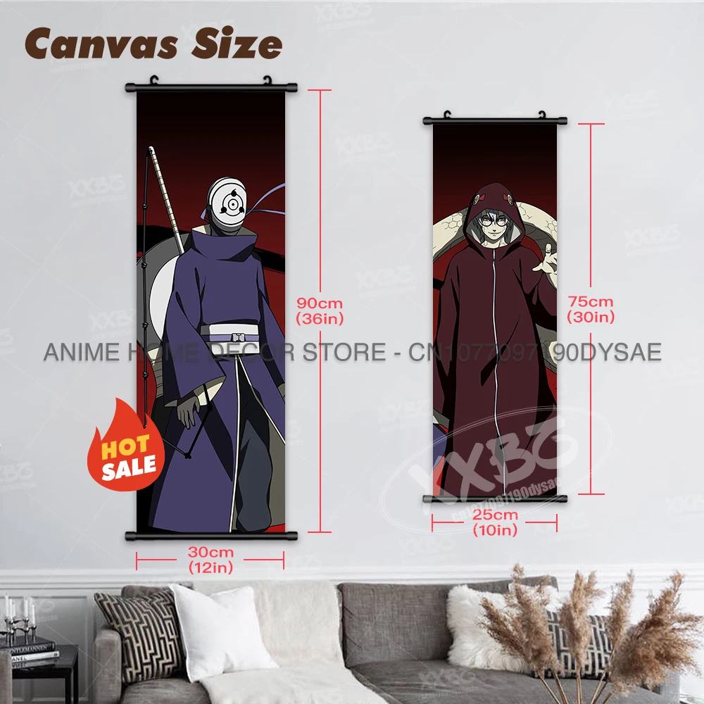 Постеры Наруто Uchiha Sasuke Аниме Обои Jiraiya подвесная живопись настенное искусство Gaara