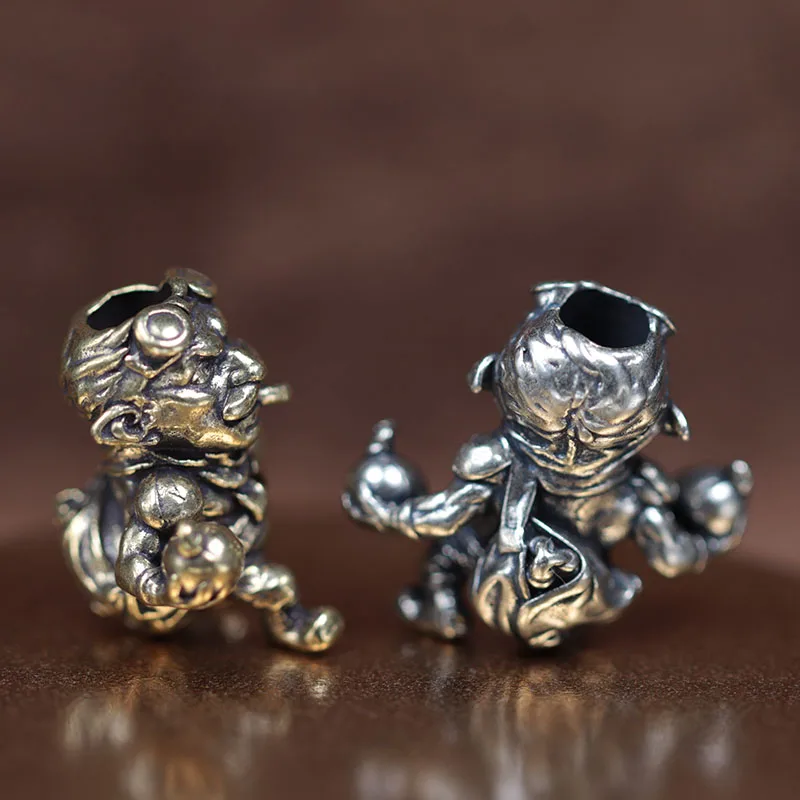 Альянс гнома курительная бомба солдат инженер латунный нож бусины DIY Паракорд